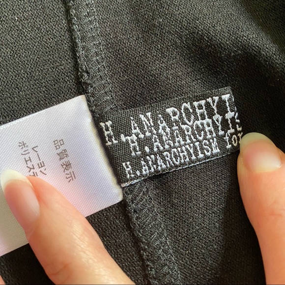 h.Naoto Anarchy Japanese punk goth fitted jacket - Picture 11 of 12